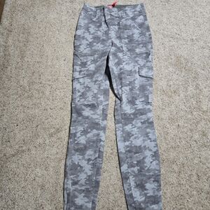 Spanx Twill Cargo Camo Ankle Pants